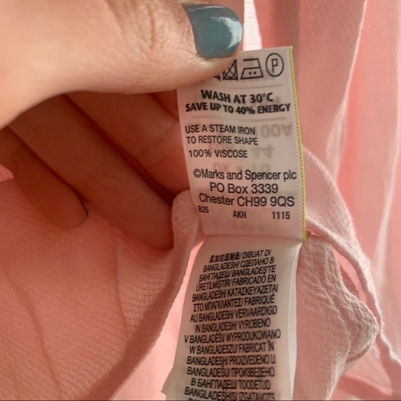 M&S Collection Pink Button Down - Picture 5 of 6